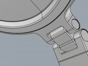 momax ql8 smart desk lamp dark gray 3D Model