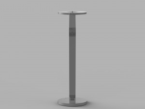 momax ql8 smart desk lamp light gray Model 3D
