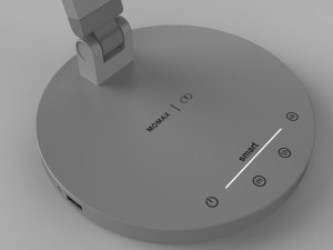 momax ql8 smart desk lamp light gray Model 3D