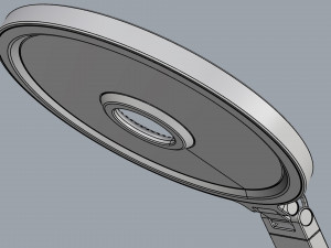 momax ql8 smart desk lamp light gray Model 3D