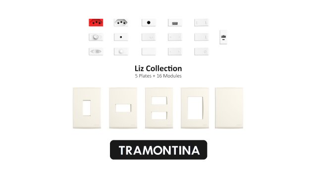 tramontina liz collection beige Modelo 3D .c4d .max .obj .3ds .fbx .stl .blend 