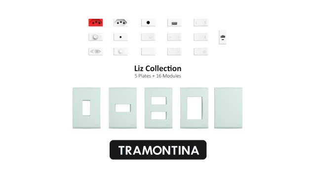 tramontina liz collection slate green 3D Model .c4d .max .obj .3ds .fbx .stl .blend 