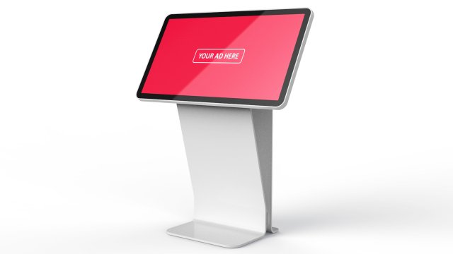 horizontal totem self service 02 3D Model .c4d .max .obj .3ds .fbx .stl .blend 
