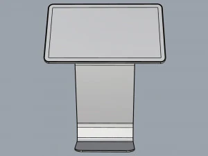 totem orizzontale self service 02 Modello 3D