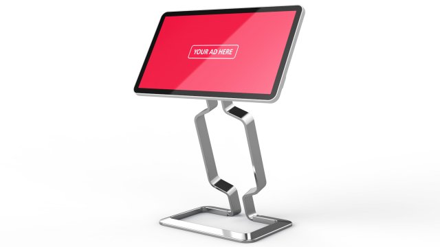 horizontal totem self service 03 3D Model .c4d .max .obj .3ds .fbx .stl .blend 