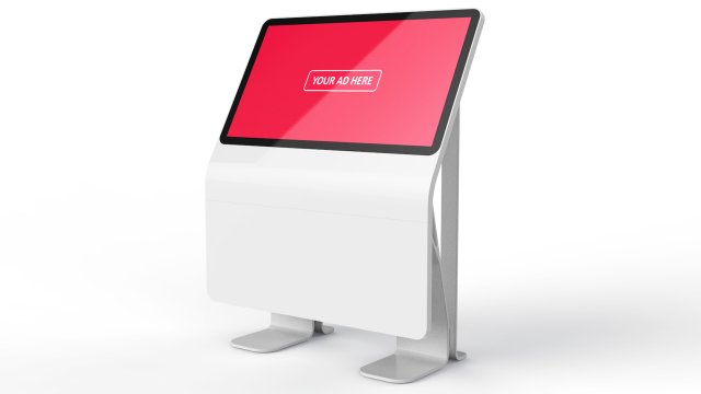 horizontal totem self service 05 3D Model .c4d .max .obj .3ds .fbx .stl .blend 