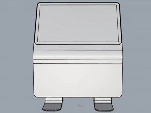 horizontal totem self service 05 3D Model