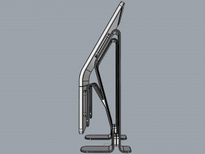 horizontal totem self service 05 3D Model