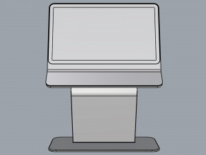 horizontal totem self service 06 Modèle 3D