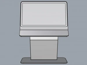horizontal totem self service 06 3D Model