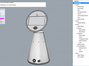 mykie robot gray 3D Model