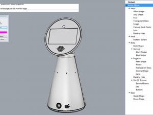 mykie robot white 3D 模型