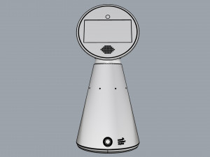 mykie robot white 3D 模型