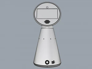 mykie robot white 3D Model