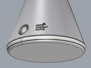 mykie robot white 3D 模型