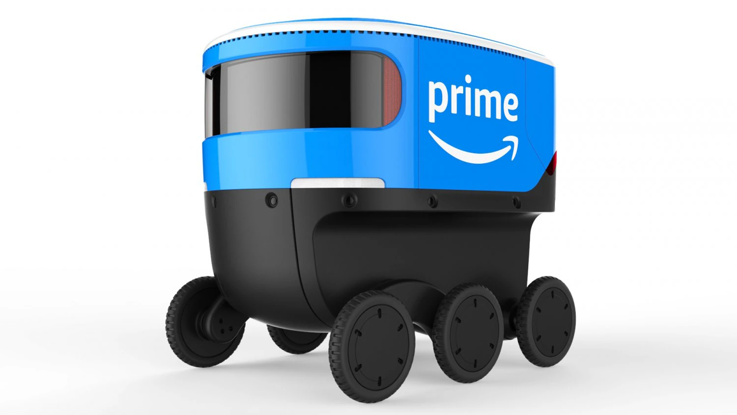 amazon delivery robot blue 3D Model .c4d .max .obj .3ds .fbx .stl .blend 