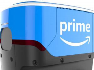 amazon delivery robot blue Modèle 3D