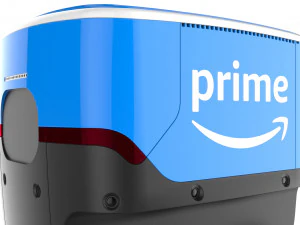amazon delivery robot blue 3D Model