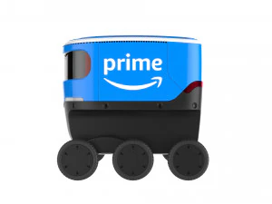 amazon delivery robot blue 3D Model