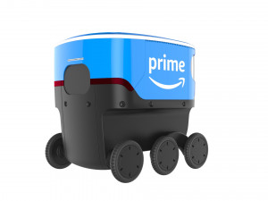 amazon delivery robot blue Modèle 3D