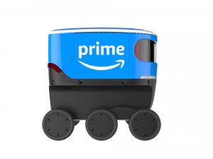 amazon delivery robot blue 3D Model