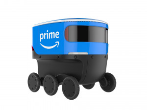 amazon delivery robot blue Modèle 3D