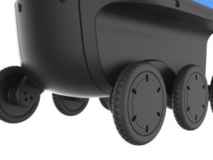 amazon delivery robot blue Modèle 3D