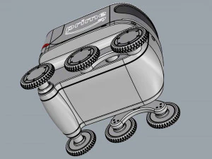 amazon delivery robot blue 3D Model