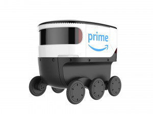 amazon delivery robot white 3D 模型