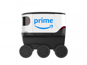 amazon delivery robot white 3D 模型