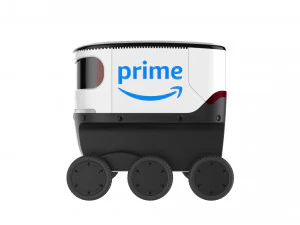 amazon delivery robot white 3D Model