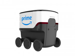 amazon delivery robot white 3D 模型