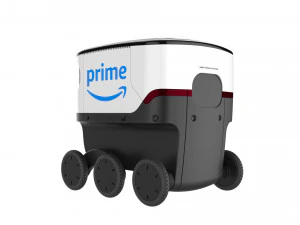 amazon delivery robot white 3D Model