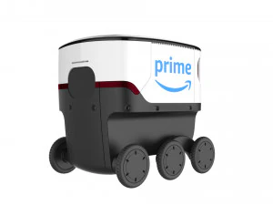 amazon delivery robot white 3D Model