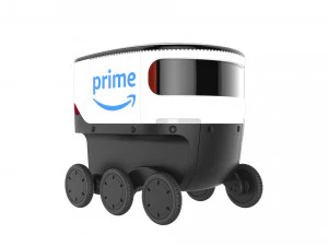 amazon delivery robot white 3D Model