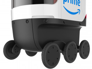 amazon delivery robot white 3D 模型
