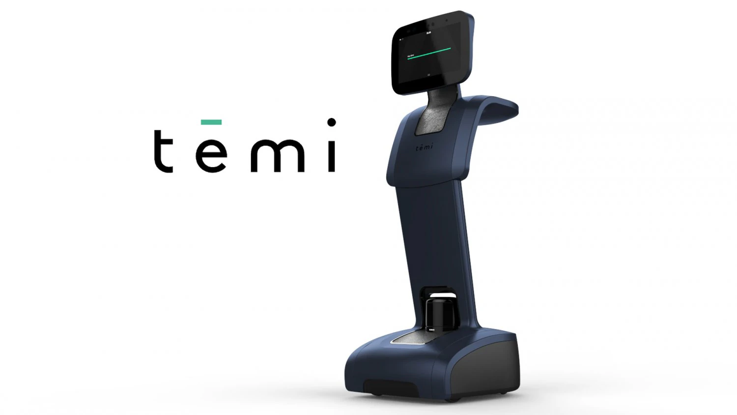 robot temi dark blue 3D Model .c4d .max .obj .3ds .fbx .stl .blend