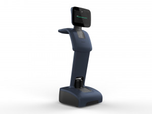 robot temi dark blue 3D Model