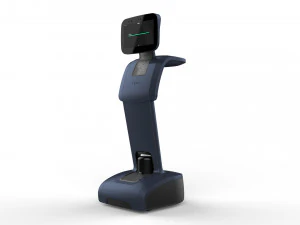 robot temi dark blue 3D Model
