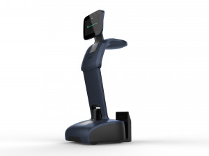 robot temi dark blue 3D Model