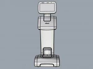 robot temi dark blue 3D Model