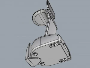 robot temi dark blue 3D Model