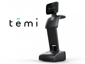 robot temi dark gray 3Dモデル