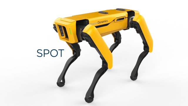 boston dynamics spot yellow Modello 3D .c4d .max .obj .3ds .fbx .stl .blend 