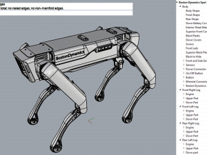 boston dynamics spot yellow Modello 3D