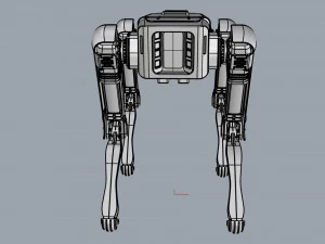 boston dynamics spot black 3D Model