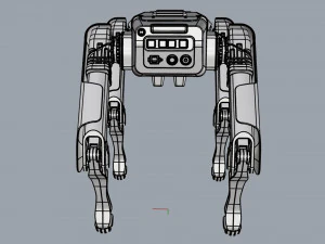 boston dynamics spot black 3D Model