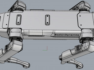 boston dynamics spot black 3D 模型