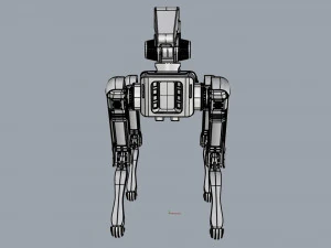 boston dynamics spot handle black 3D Model