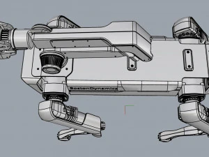 boston dynamics spot handle black 3D Model